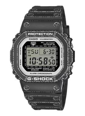 代购G-SHOCK男女腕表夜光计时闹钟秒表黑色树脂防水矿物玻璃运动