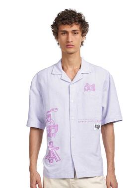 代购Edwin男士衬衫透气舒适棉质条纹休闲日常衬衣爆款