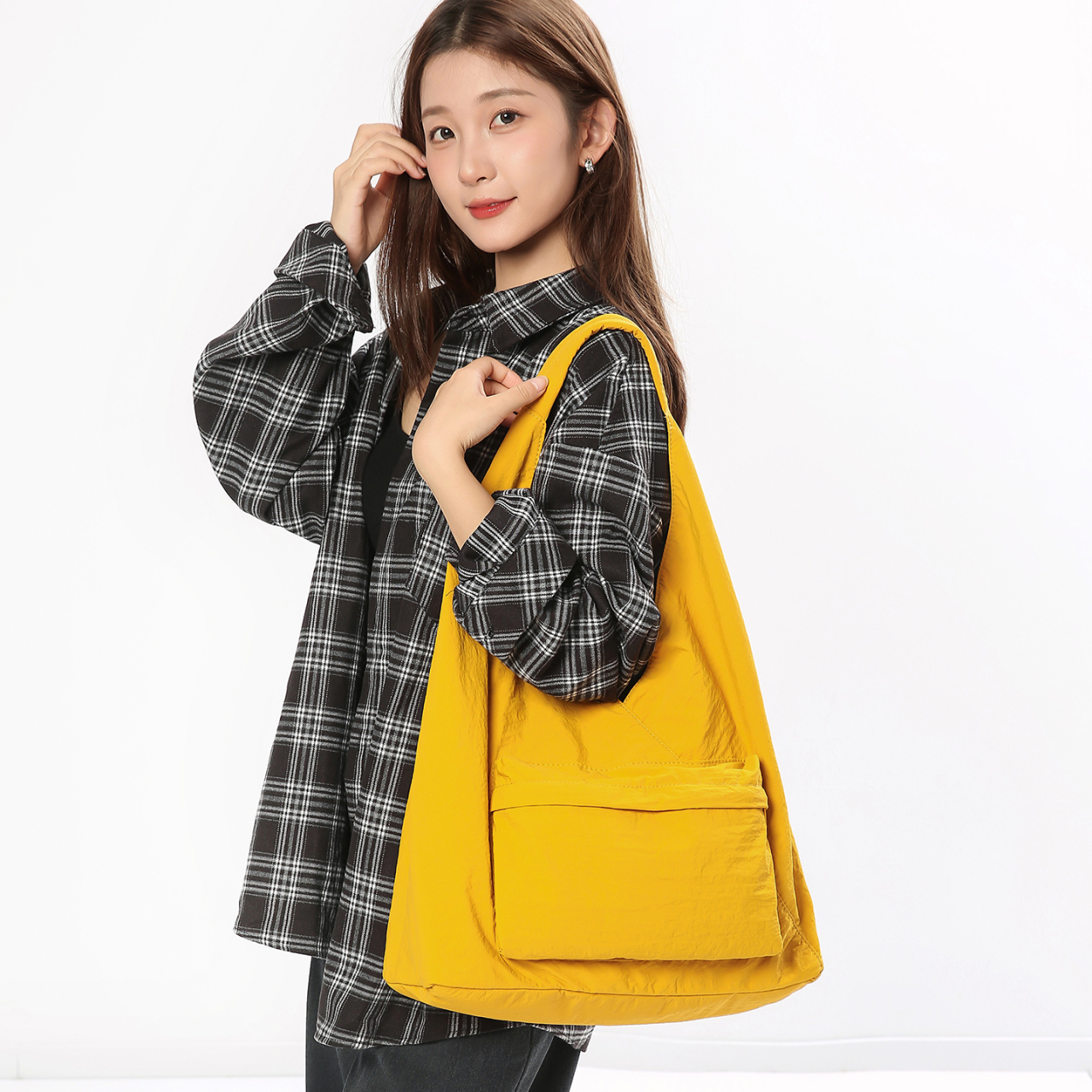 简约大容量托特包女2025新款