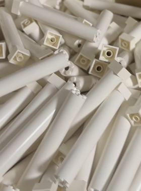 LEGO正品乐高6168c01小颗粒白色2x2x11圆支立柱子按斤称重零配件