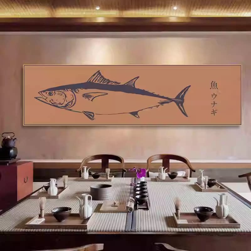 浮世绘挂画日式料理店居酒屋壁画