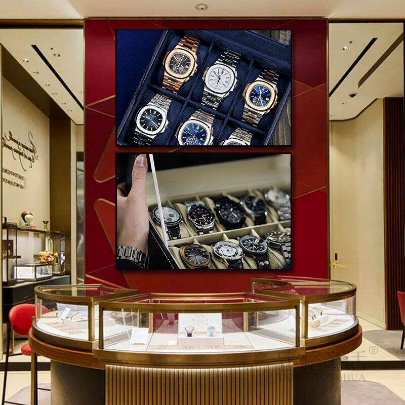 名表养护维修店装饰画钟表店手表挂画高档奢侈品店接待室墙面壁画