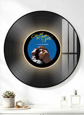 黑胶唱片LED发光装饰画电影海报客厅卧室床头蓝牙音箱氛围感摆画