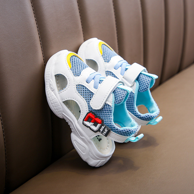 夏季1-3岁5宝宝透气网鞋儿童鞋男童运动凉鞋女童鞋子婴儿学步鞋软