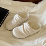 复古勃肯包头半拖鞋女外穿春季2026新款休闲百搭一脚蹬懒人鞋单鞋