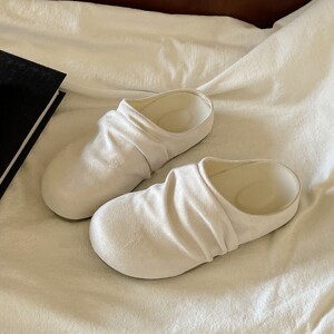 复古勃肯包头半拖鞋女外穿春季2026新款休闲百搭一脚蹬懒人鞋单鞋