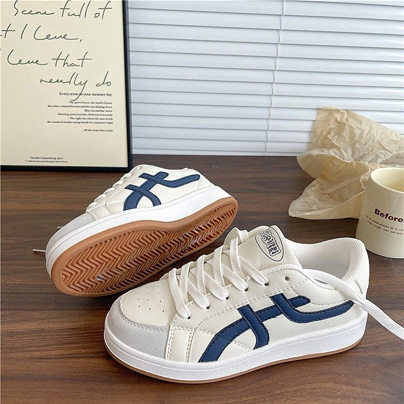 港风原创板鞋女百搭ins2026春秋季新款运动休闲鞋小白鞋面包鞋女,女鞋,休闲板鞋,淘宝优惠券,粉丝福利购,淘宝优惠卷