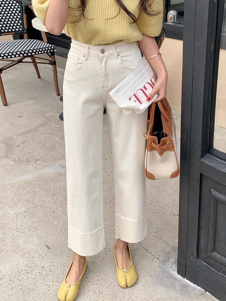 直筒裤小个子阔腿裤九分裤