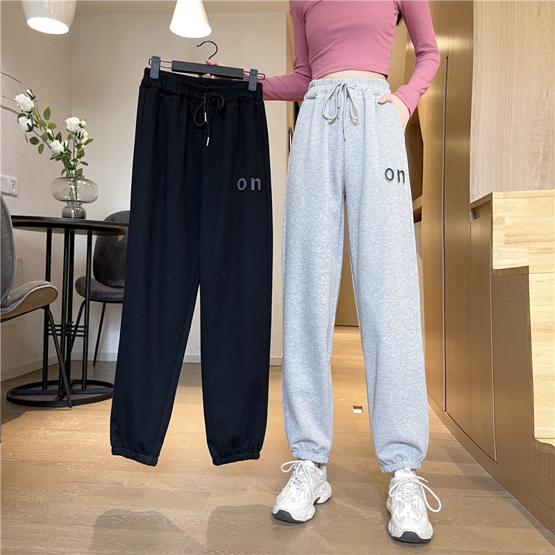 Real price spring and autumn new loose, thin and versatile casual leggings, thin sports pants for women