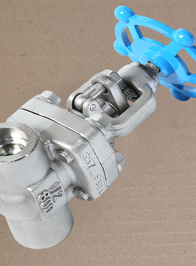 A105C38螺纹截止阀S56F304分锻钢800良工高温J11Y3/4