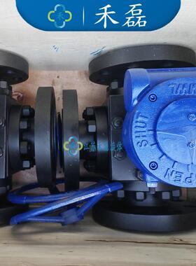 A105锻钢T型L高压三通法兰球阀PN100bar40DN65寸碳钢高温200度150