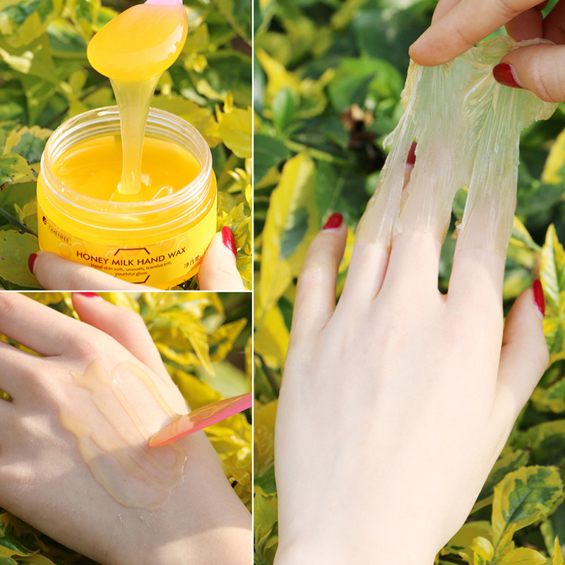 【不做煮妇手】买2送1蜂蜜牛奶手膜手蜡嫩白补水保湿手部护理男女