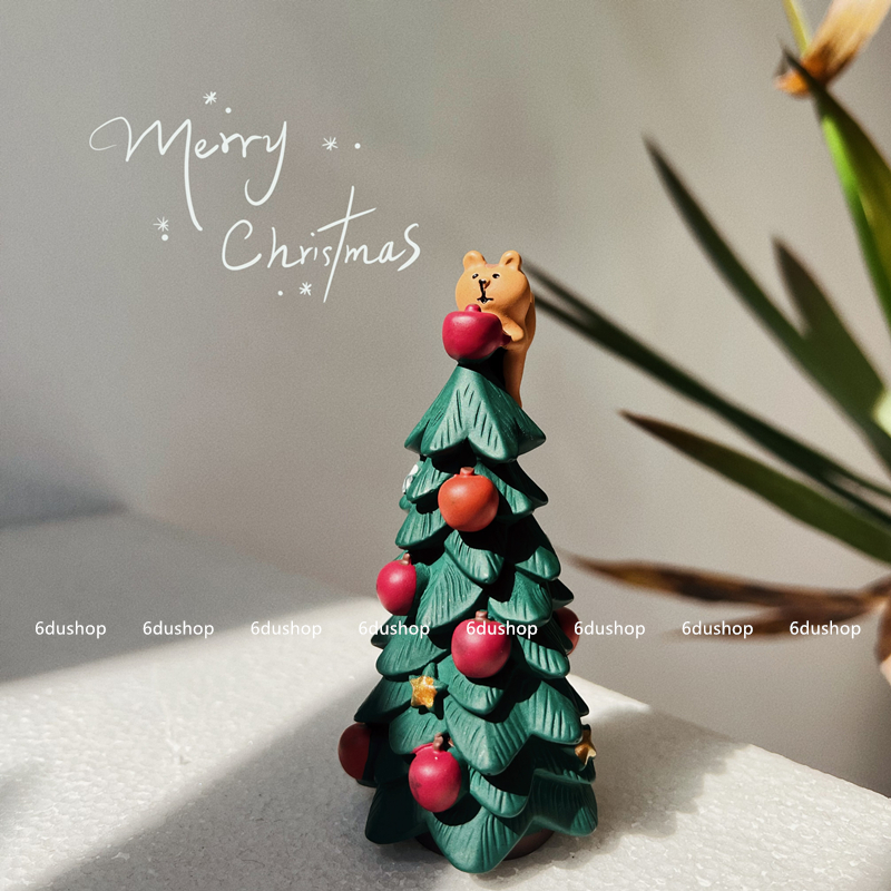 圣诞树桌面摆件场景氛围布置