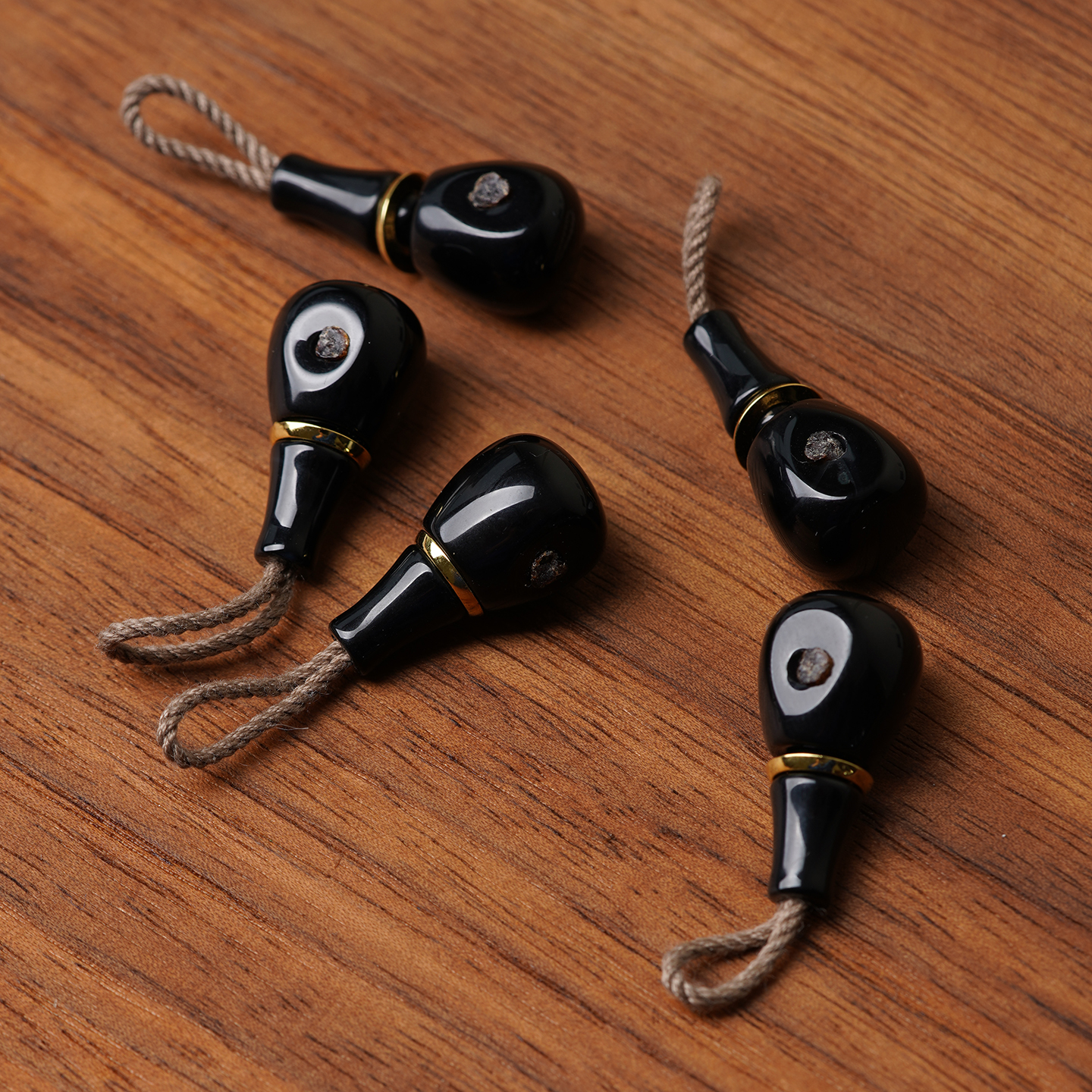 山仓 黑玛瑙三通老玛瑙佛头佛塔分体108颗佛珠文玩手串diy配件b05