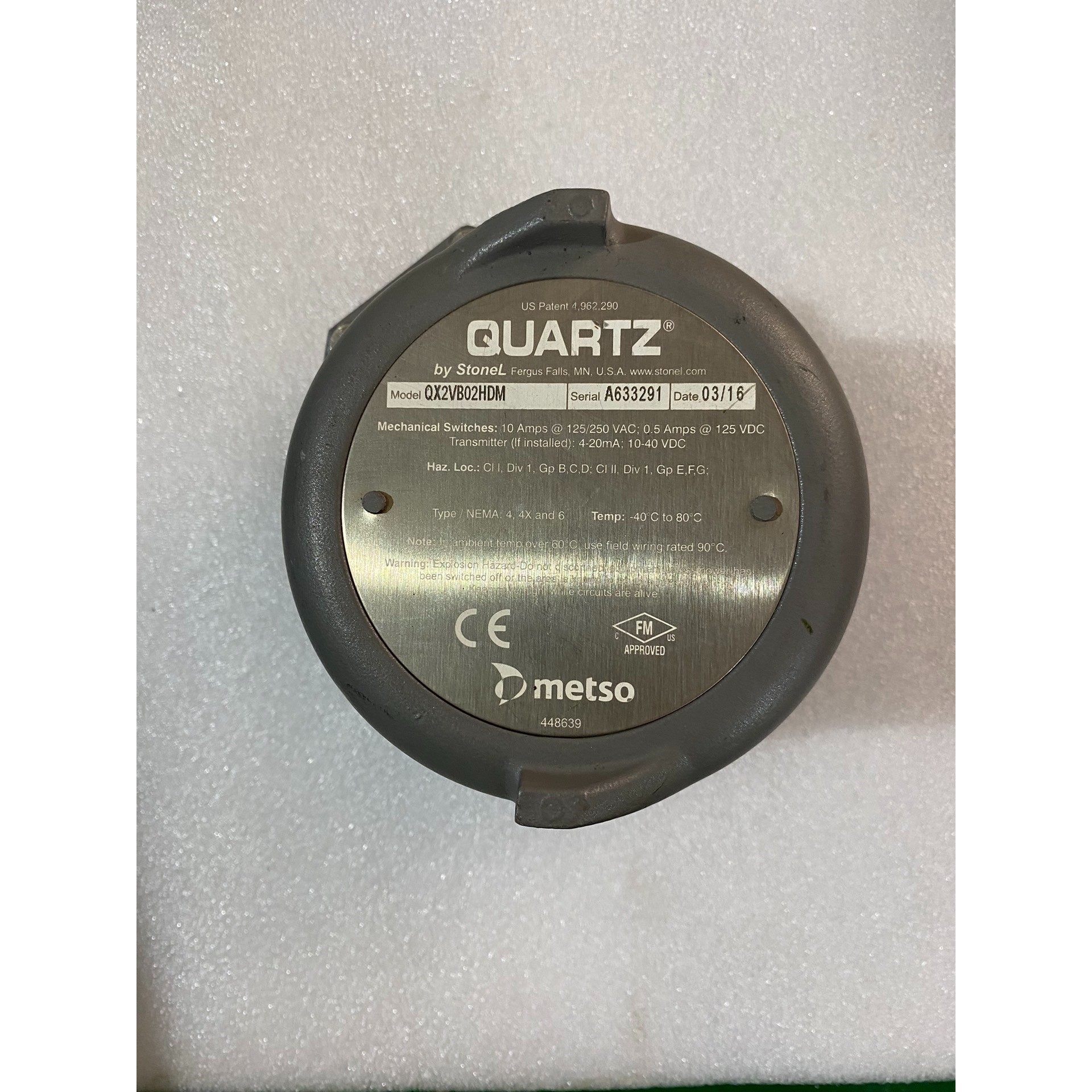 议价;QX2VB02HDM阀门开关metso 448639