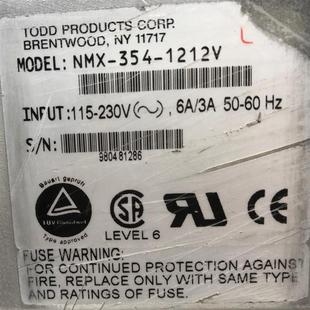 354 NMX 1212V工业工控设备美国TODD开关电源6 议价