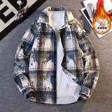 CJ9741蓝格（加绒）