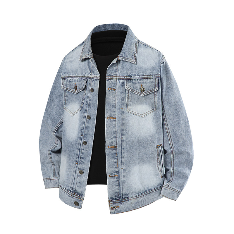 休闲大码宽松男女潮流立体剪裁牛仔外套夹克J0521-P80【特价】，男装工装外套，电商A007-1