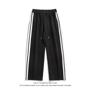 宽松针织运动卫裤美式休闲大码直筒运动裤长裤K8579-P38【特价】图片
