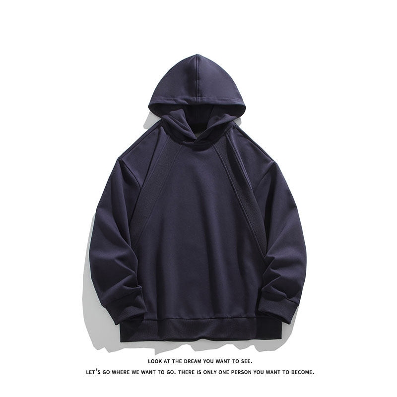 美式复古基础款上衣简约宽松连帽卫衣男W4678-P38【特价】,男装卫衣,电商A007-1