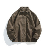 潮流宽松美式复古机车皮衣PU皮夹克外套P7808-P75【特价】，男装夹克，电商A007-1