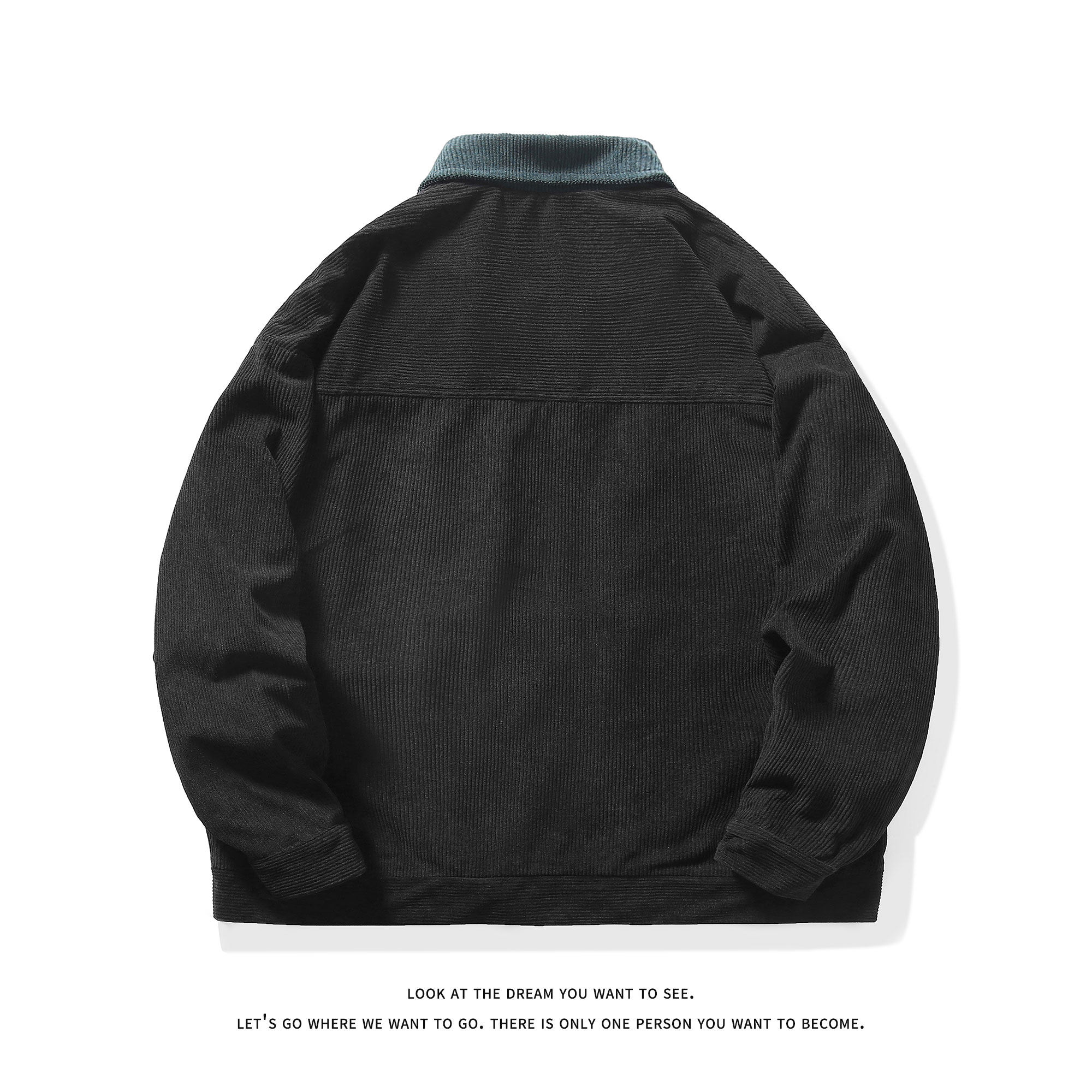 潮流休闲大码宽松情侣灯芯绒平绒拼色夹克J7198-P47【特价】,男装夹克,电商A007-1