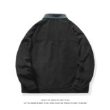 潮流休闲大码宽松情侣灯芯绒平绒拼色夹克J7198-P47【特价】，男装夹克，电商A007-1