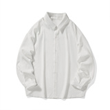 长袖衬衫男新款痞帅高级感垂感基础款衬衫C2173-P22【特价】，男装衬衫，电商A007-1