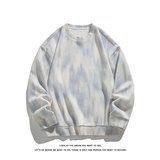 毛衣纹理圆领卫衣男秋季复古扎染针织打底衫上衣W4679-特价P50，男装T恤，电商A007-1