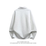 美式复古纯色翻领套头卫衣男女宽松休闲百搭POLO衫T恤W4710-特P26，男装T恤，电商A007-1