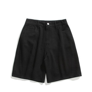 夏新款潮流百搭美式休闲水洗拼接牛仔短裤子男DK8481-P32【特价】图片