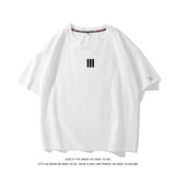 圆领短袖T恤男宽松型日常简约休闲百搭情侣潮流上衣T3568-特价P22，男装T恤，电商A007-1