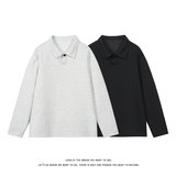 POLO领卫衣男女宽松休闲纯色美式解构上衣长袖T恤W4711-特P26，男装T恤，电商A007-1