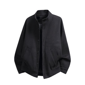 冬季重磅夹棉呢子夹克轻熟保暖棉服男士毛呢外套J7352-特价P85图片