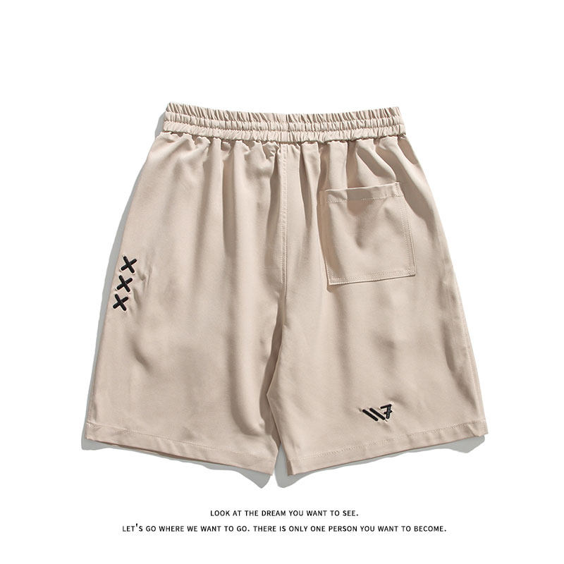 夏季新款刺绣图案五分裤休闲短裤沙滩裤K8400-P27【特价】,男装牛仔裤,电商A007-1