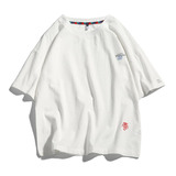 云朵图案短袖T恤男宽松型日常休闲刺绣圆领透气上衣T126-特价P19，男装T恤，电商A007-1