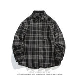 复古格子雪尼尔加厚衬衫夹克外套休闲情侣宽松C2201-P45【特价】，男装夹克，电商A007-1