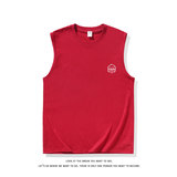 美式潮流休闲背心男女宽松圆领套头上衣印花无袖T恤B3923-特价P19，男装背心/马甲，电商A007-1