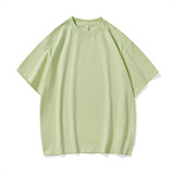 美式纯色休闲风短袖T恤男女宽松简约款重磅圆领上衣T3495-特价P20，男装T恤，电商A007-1