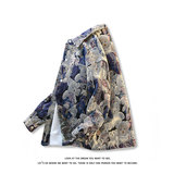 潮牌卡通小熊休闲外套男士宽松提花牛仔外套夹克JA281-特价P51，男装工装外套，电商A007-1