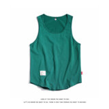 简约纯色运动无袖背心男宽松街头风百搭薄款T恤上衣B764-特价P18，男装背心/马甲，电商A007-1