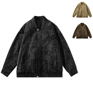 美式复古夹克潮服男高级感百搭设计感棒球FYH38-特价P65，男装夹克，电商A007-1