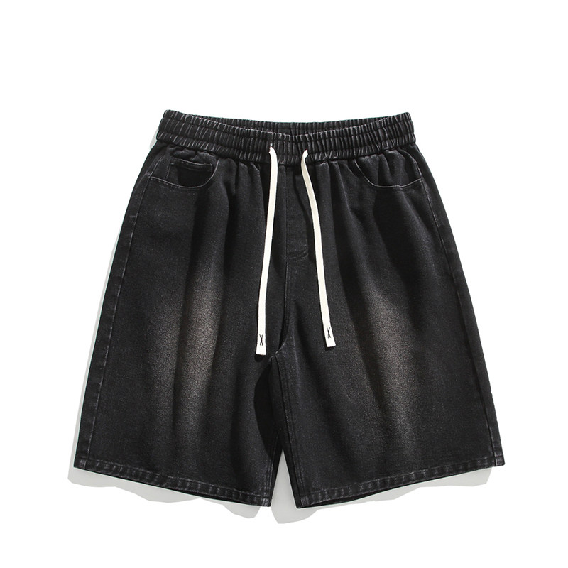 夏新百搭美式休闲松紧腰水洗潮流牛仔短裤子男DK8490-P32【特价】,男装牛仔裤,电商A007-1