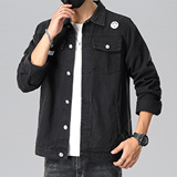 工装风翻领夹克男军宽松多口袋外套时尚长袖上衣JA9013-特价P60，男装夹克，电商A007-1