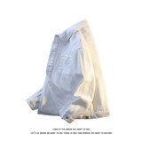 宽松翻领牛仔夹克外套潮流工装上衣宽松休闲纯色J9102-特价P51，男装夹克，电商A007-1