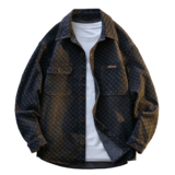 美式复古做旧牛仔衬衫男潮流宽松水洗长袖外套JA98815-特价P62，男装衬衫，电商A007-1