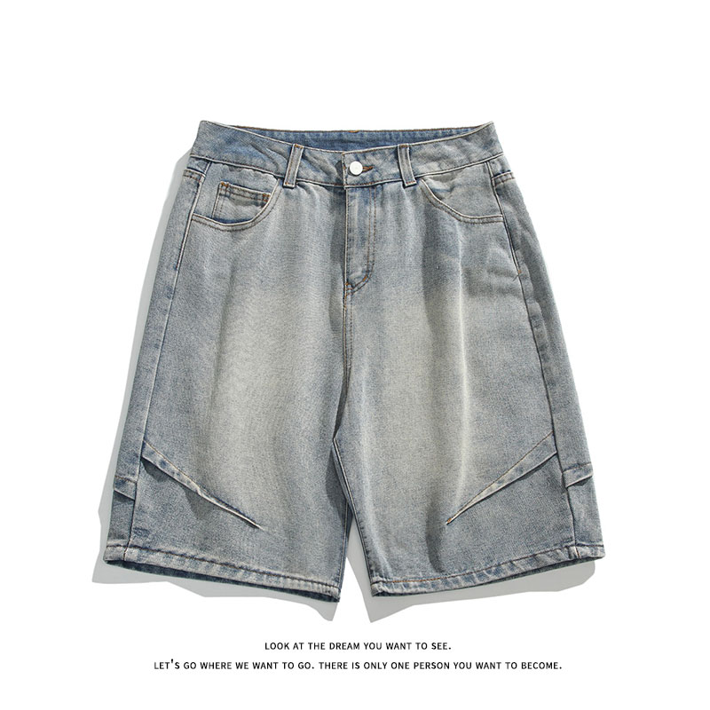 夏新百搭美式休闲大码潮流牛仔短裤子男K8472-P32【特价】,男装牛仔裤,电商A007-1