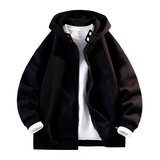 秋冬美式复古开衫连帽卫衣外套男女设计感情侣上衣W4692-特价P63，女装短外套，电商A007-1