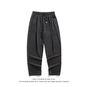 春夏潮流冰丝凉感休闲长裤垂感小脚直筒裤K8479-P38【特价】图片