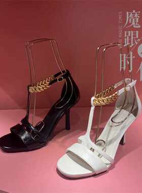 细跟凉鞋STELLALUNA中空金属链